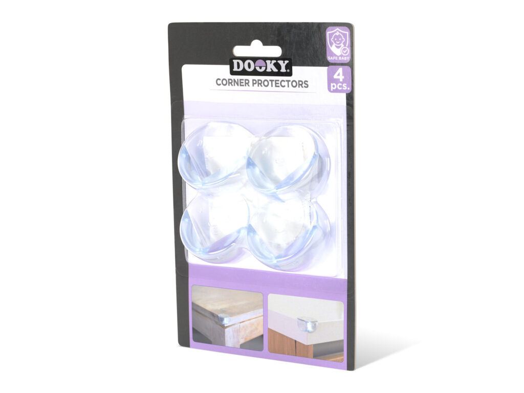 Dooky - Hlífar á borðhorn 4 stk. glær