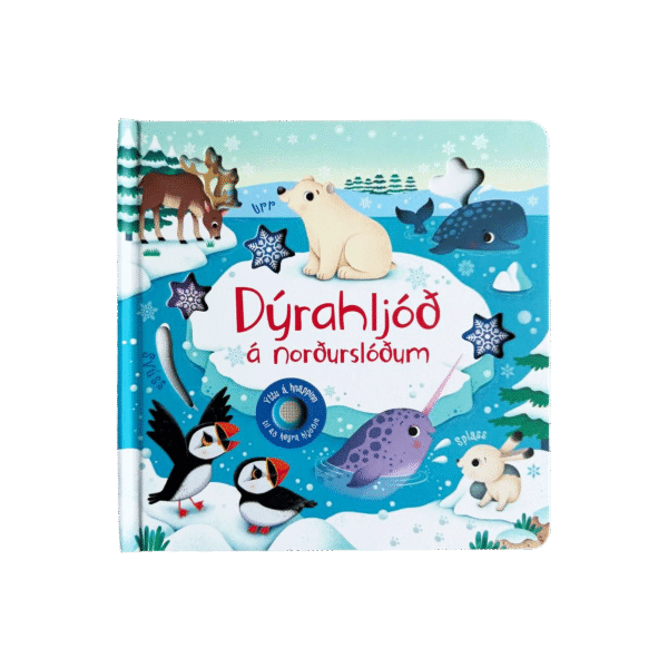Dýrahljóð á norðurslóðum – bókarkápa